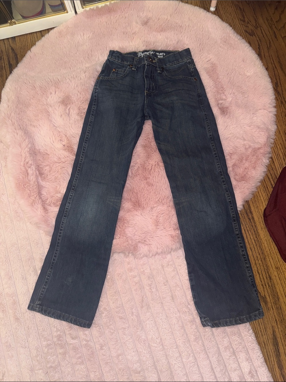 Wrangler Kids Dark Blue Straight-Leg Jeans